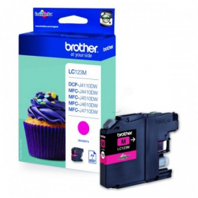 Brother LC 123 (LC123M), cartucho magenta para impressoras a jato de tinta
