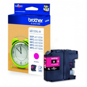 Brother LC 125XL (LC125XLM), cartucho magenta para impressoras a jato de tinta