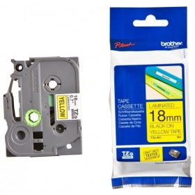 Brother TZe-641 (TZE641) 18mm, 8m, Amarelo, fita preta