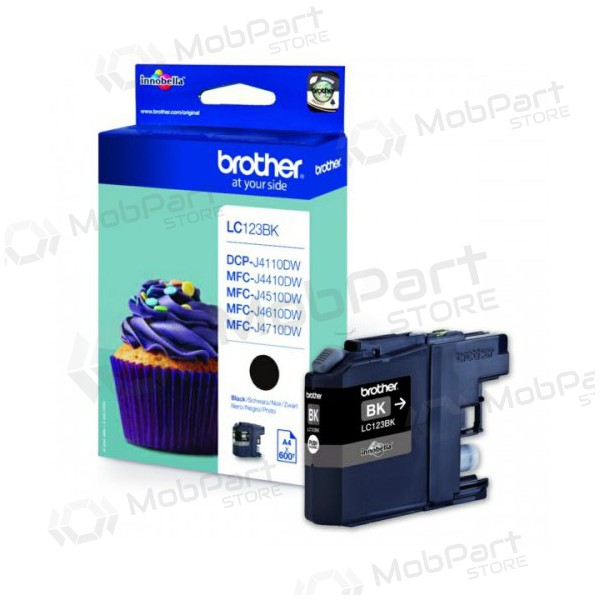 Brother LC 123 (LC123BK), cartucho preto para impressoras a jato de tinta