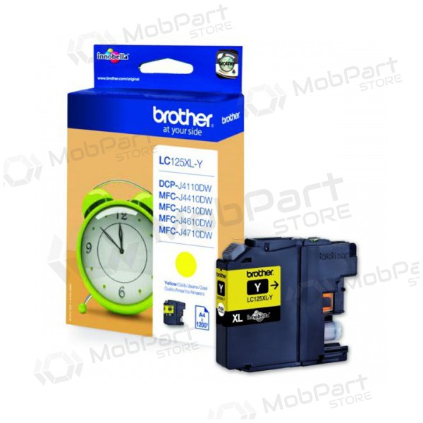 Brother LC 125XL (LC125XLY), cartucho amarelo para impressoras a jato de tinta