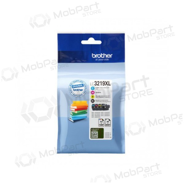 Brother LC 3219 (LC3219XLVALDR), preto, , , amarelo kasečių rinkinys para impressoras jato de tinta, 1500 páginas.