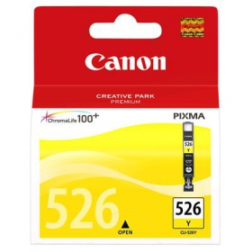 Cartucho Canon CLI-526 (4543B001), amarelo para impressoras a jato de tinta