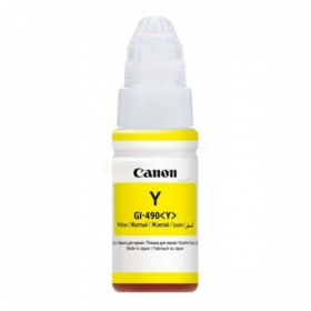 Canon GI-490 Nachfulltinte (0666C001), cartucho amarelo para impressoras a jato de tinta
