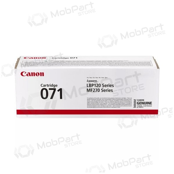 Cartucho de toner a laser Canon 071 (5645C002), Preto