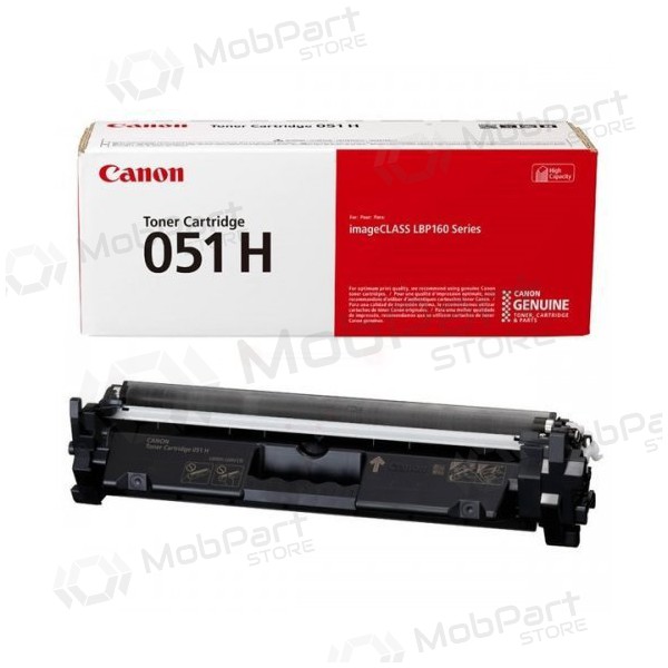 Canon CRG 051H (2169C002) cartucho de toner preto para impressoras laser, 4100 páginas.