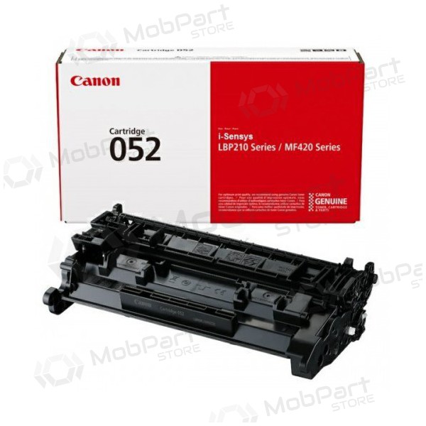 Toner Canon CRG 052 (2199C002) preto para impressoras a laser, 3100 páginas.