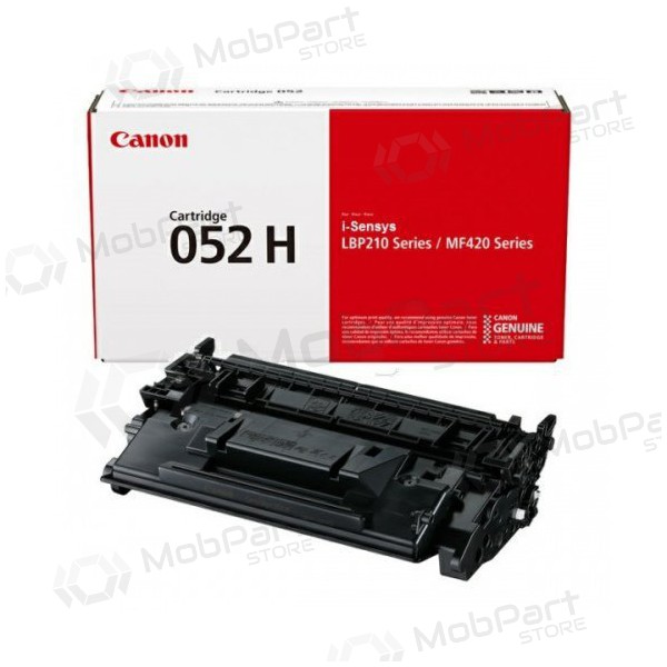 Cartucho Canon CRG 052H (2200C002) preto para impressoras a laser, 9200 páginas.