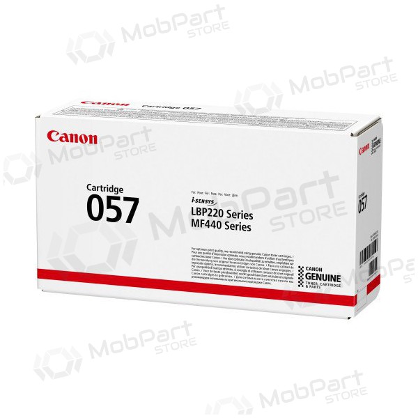 Canon CRG 057 (3009C002) preto cartucho para impressoras a laser, 3100 páginas.