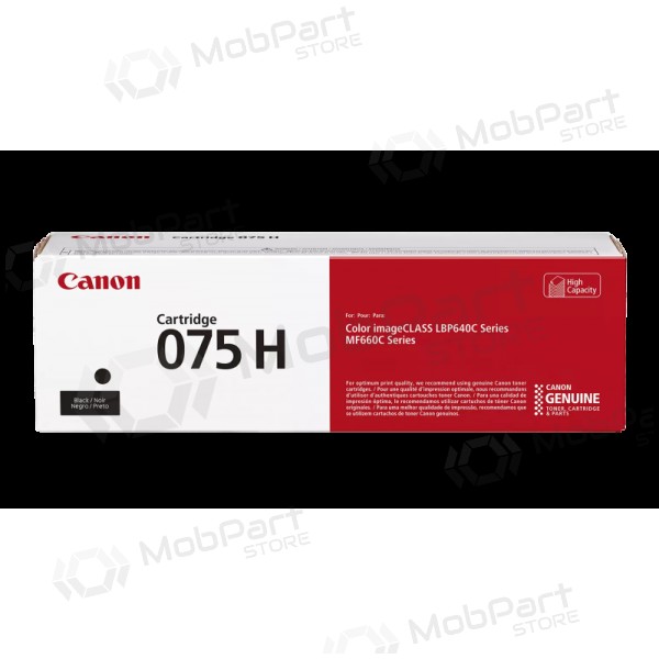 Canon CRG 075H BK (6369C002) Cartucho de toner a laser, Preto