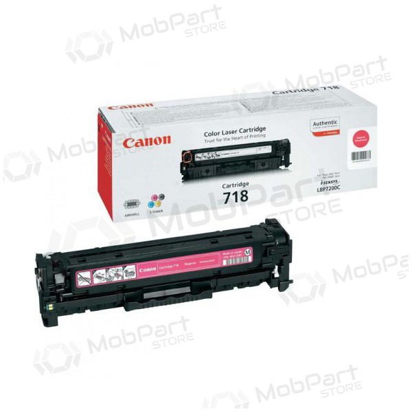 Cartucho de toner magenta Canon CRG 718 (2660B002) para impressoras a laser, 2900 páginas