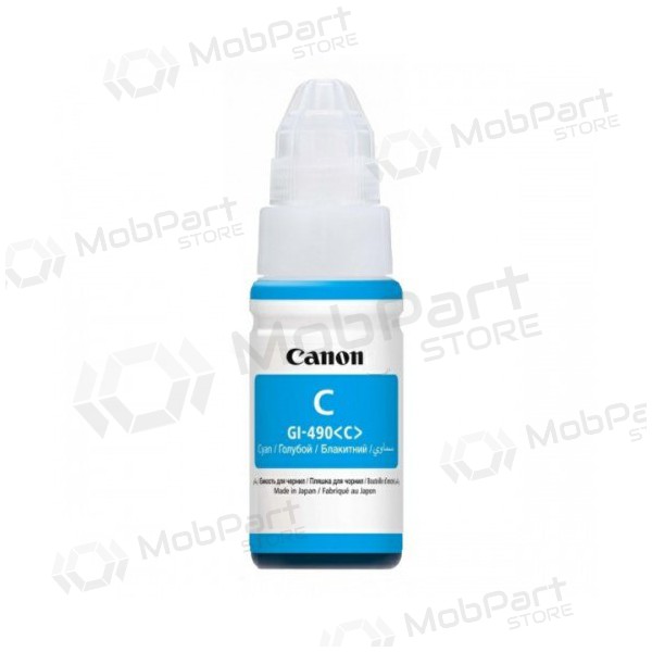 Canon GI-490 Nachfulltinte (0664C001), cartucho ciano para impressoras a jato de tinta