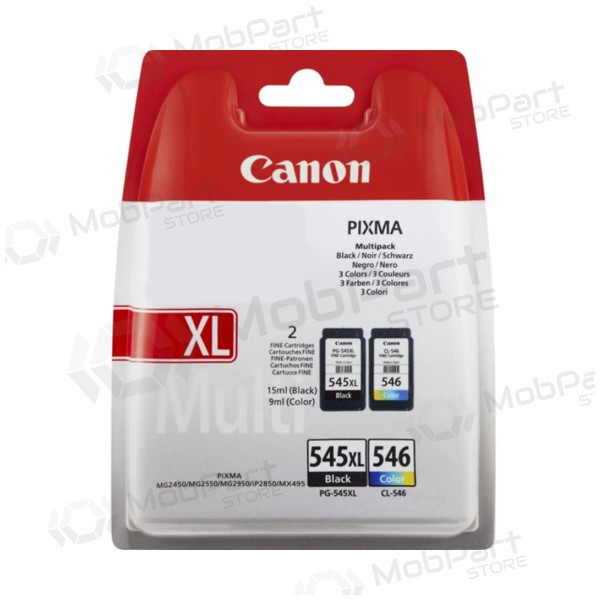 Canon PG-545XL/CL-546 (8286B010) - Conjunto de tinteiros, BK/CMY