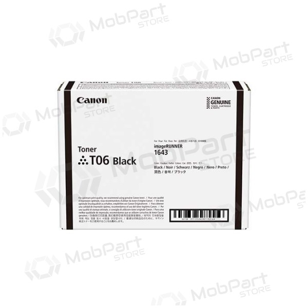 Cartucho de toner Canon T06 (3526C001), Preto