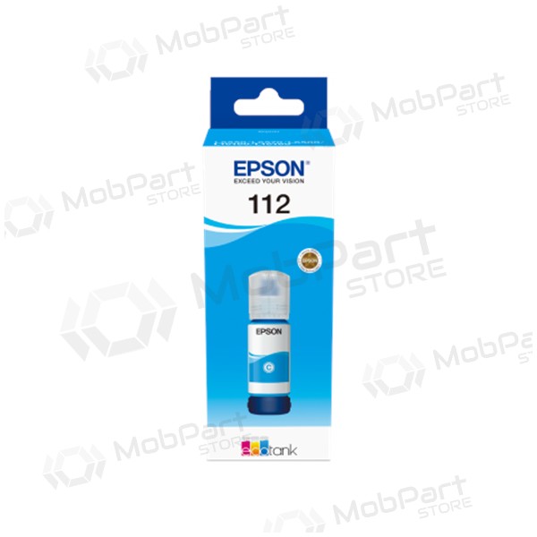Epson 112 EcoTank (C13T06C24A) Garrafa de recarga de tinta, ciano
