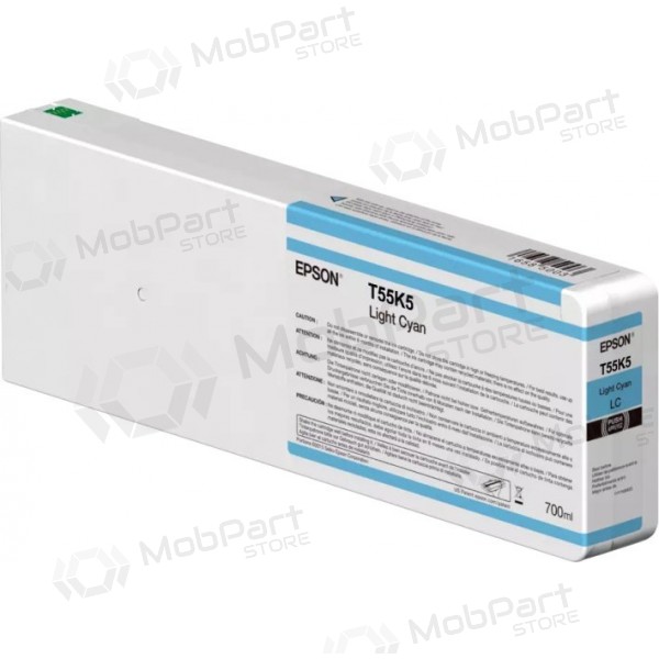 Epson T55K5 (C13T55K500) 700 ml Cartucho de tinta, ciano claro