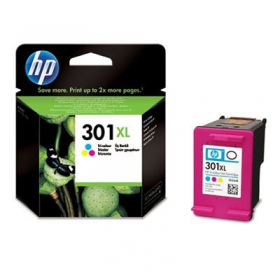 HP No.301 XL (CH564EE), trispalvė cartucho para impressoras jato de tinta, 330 páginas.