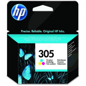 Kit de cartuchos HP No.305 (3YM60AE), ciano, magenta, amarelo para impressoras a jato de tinta, 100 páginas
