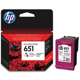 HP No.651 (C2P11AE), cartucho tricolor para impressoras a jato de tinta, 300 páginas