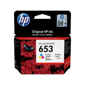 Kit de cartuchos HP nº 653 (3YM74AE), cartucho ciano, magenta, amarelo