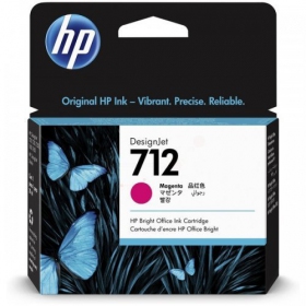 HP No.712 (3ED68A), cartucho magenta para impressoras a jato de tinta, 29ml.