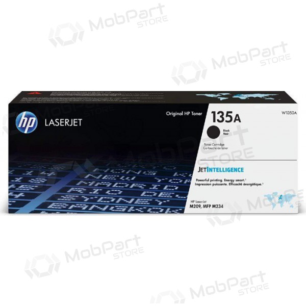 HP 135A (W1350A), cartucho preto para impressoras a laser, 1100 páginas.