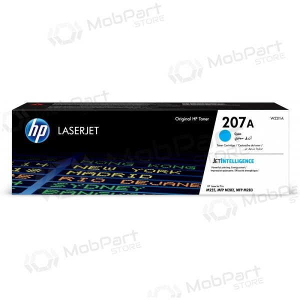Cartucho de toner HP 207A (W2211A), Ciano