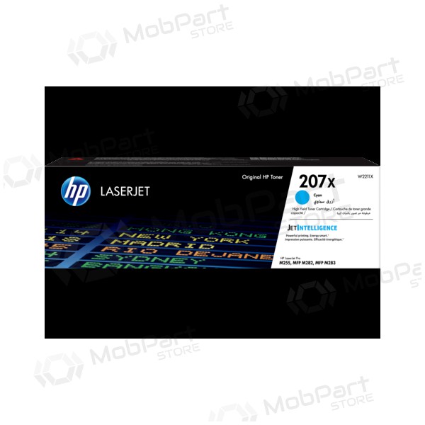 HP 207X W2211X, toner ciano para impressoras laser