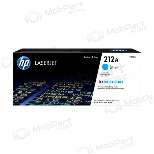 Cartucho de toner HP 212A (W2121A), ciano