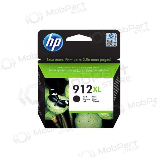 HP (3YL84AE, 912XL), cartucho preto para impressoras a jato de tinta, 825 páginas.