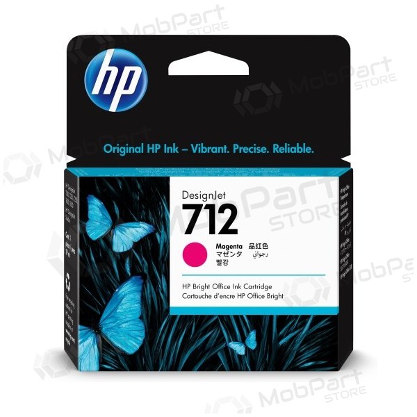 Cartucho de tinta HP 712 (3ED68A), magenta (ESPEC)