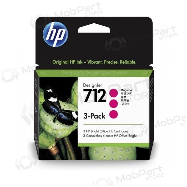 Cartucho de tinta HP 712 (3ED78A), magenta (SPEC)
