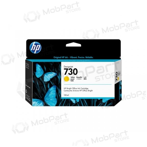 Cartucho de tinta HP 730 (P2V64A), amarelo