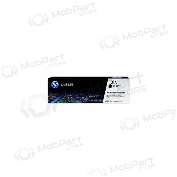 Toner HP 131A (CF210A) preto para impressoras laser, 1520 páginas.