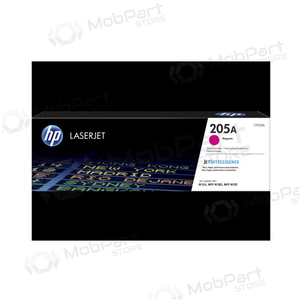 HP No.205A (CF533A), cartucho de toner magenta para impressoras laser, 900 págs.
