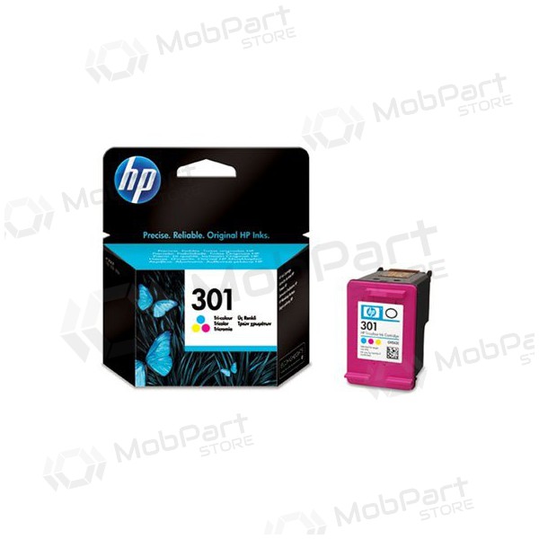 HP nº 301 (CH562EE), cartucho tricolor para impressoras a jato de tinta, 165 págs.