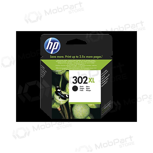 HP No.302XL (F6U68AE), cartucho preto para impressoras a jato de tinta, 480 páginas.