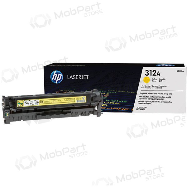HP No.312A (CF382A), amarelo cartucho para impressoras a laser, 2700 páginas.