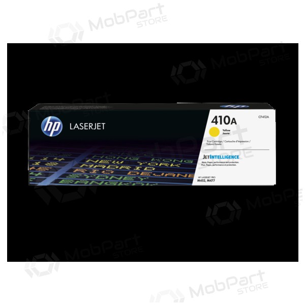 HP No.410A (CF412A), cartucho de toner amarelo para impressoras laser, 2300 páginas.