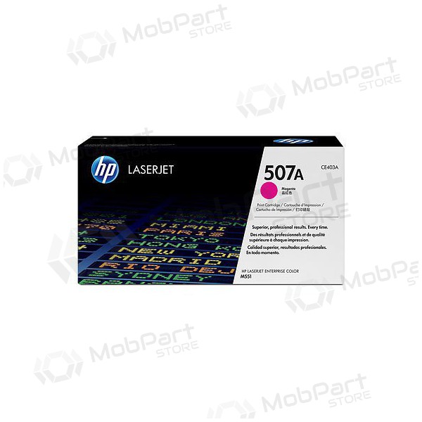 HP No.507A (CE403A),  cartucho para impressoras a laser, 6000 páginas.