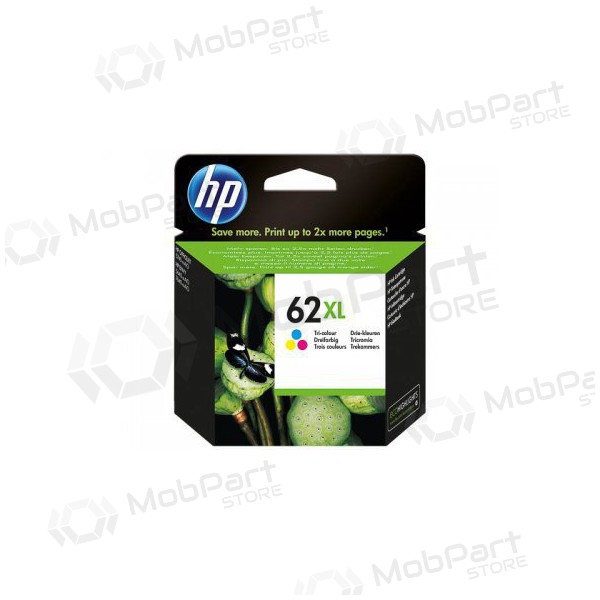 - HP No.62XL (C2P07AE), cartucho tricolor para impressoras a jato de tinta, 415 páginas.
