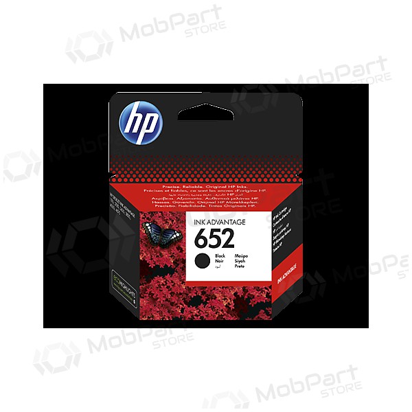 HP No.652 (F6V25AE), cartucho preto para impressoras a jato de tinta, 360 págs.
