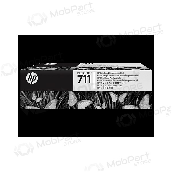 HP No.711 (C1Q10A), Preto, , Purpurinė, Amarelo rašalinio spausdintuvo galvutė