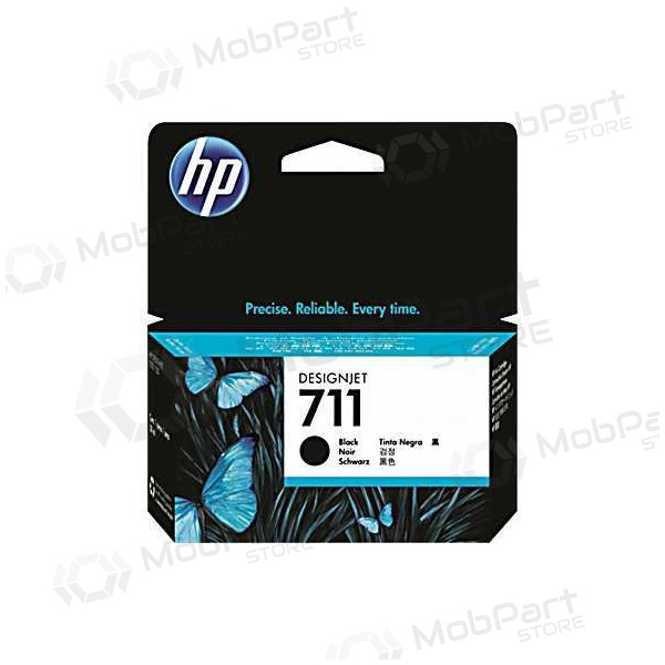 HP No.711 LC (CZ129A), cartucho preto para impressoras a jato de tinta
