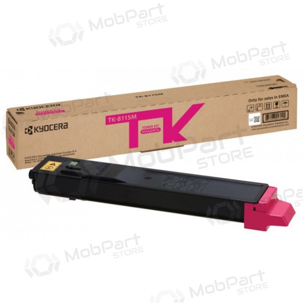 Kyocera (1T02P3BNL0, TK-8115M),  cartucho para impressoras a laser, 6000 páginas.