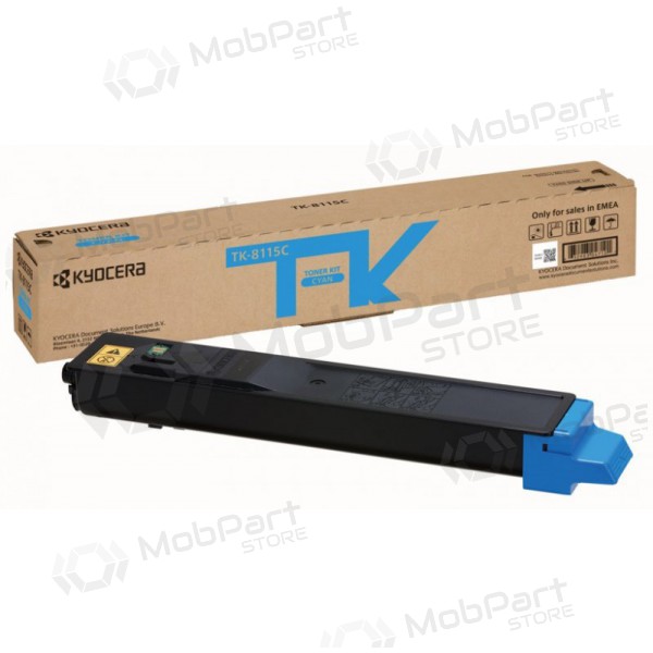 Kyocera (1T02P3CNL0, TK-8115C),  cartucho para impressoras a laser, 6000 páginas.