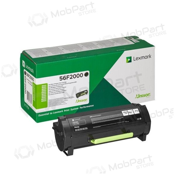 Cartucho de laser Lexmark 56F2000, preto