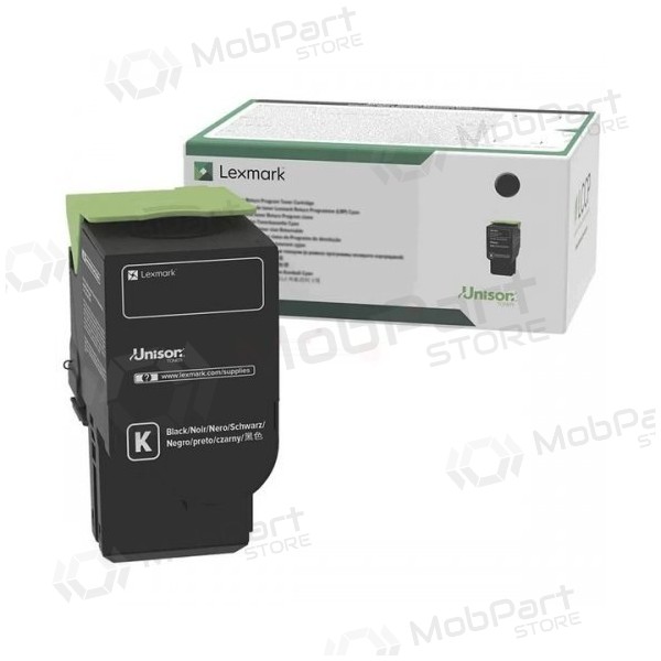 Cartucho de toner Lexmark 78C2XK0, Preto