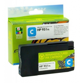 Cartucho não original Static Control HP 951XL (CN046AE) com novo chip, ciano para impressoras a laser, 1500 páginas