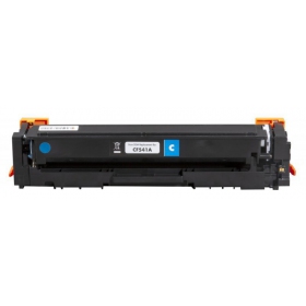 Cartucho de toner compatível Static Control HP No.203A (CF541A)/Canon CRG-054C com novo chip, ciano, para impressoras laser, 1400 páginas.